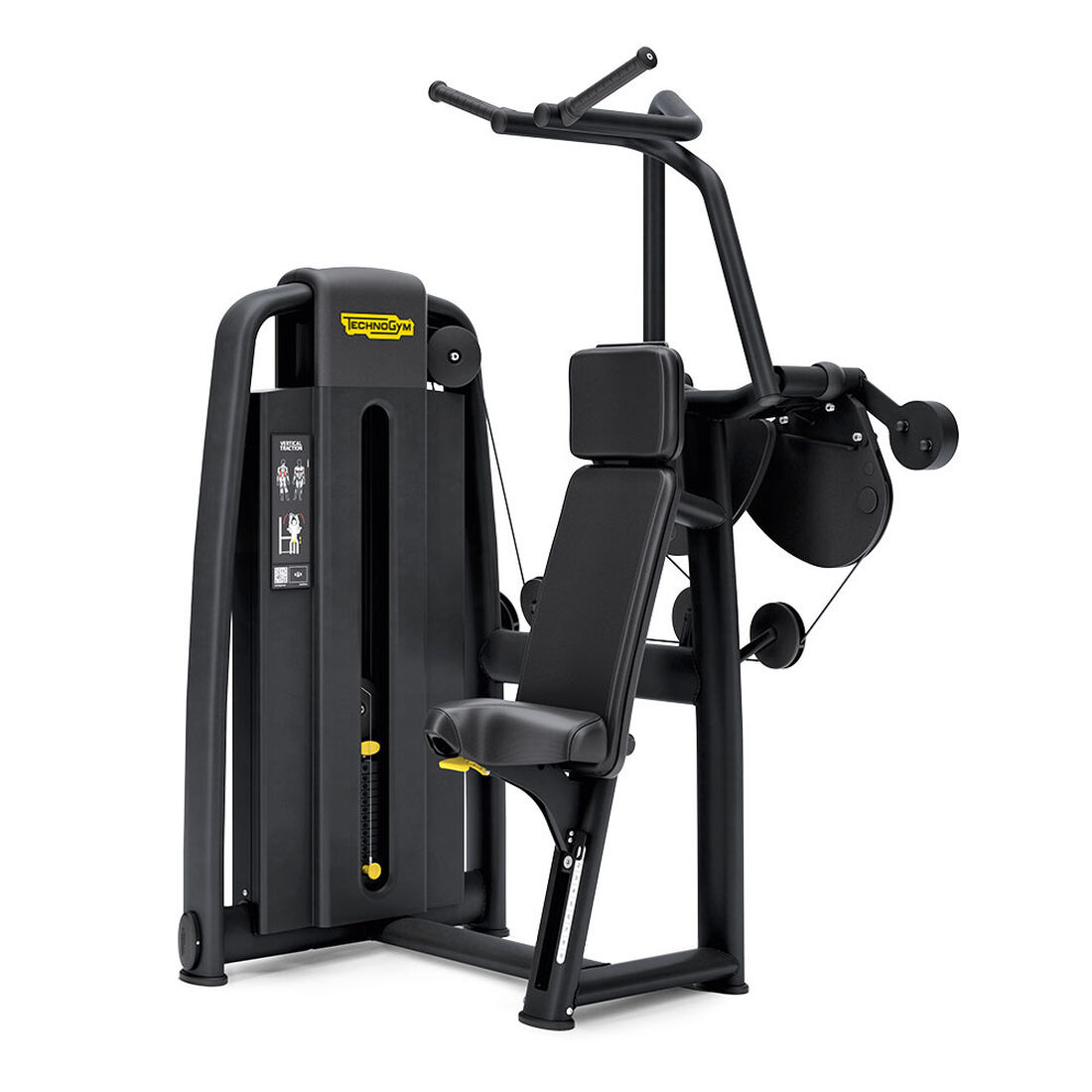 Technogym Selection 700 Vertical Traction - Sort m. std. vægt
