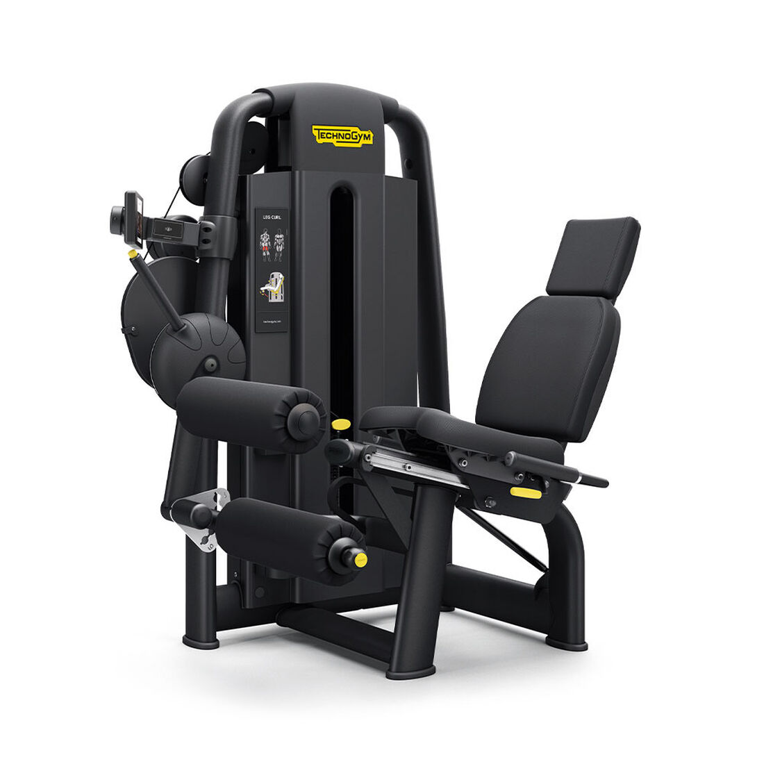 Technogym Selection 900 Leg Curl - Sort m. ekstra vægt