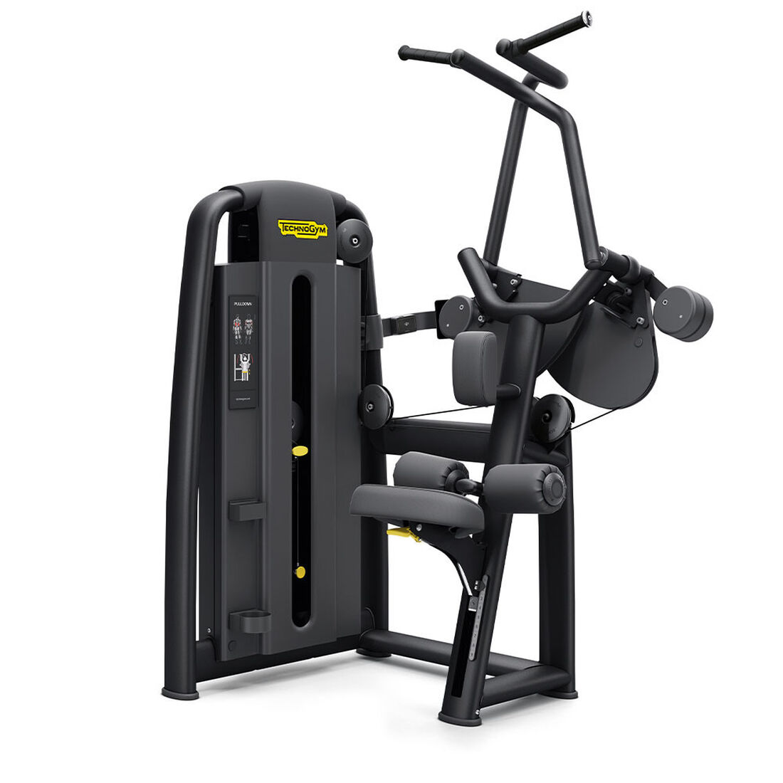 Technogym Selection 900 Pulldown - Sort m. std. vægt
