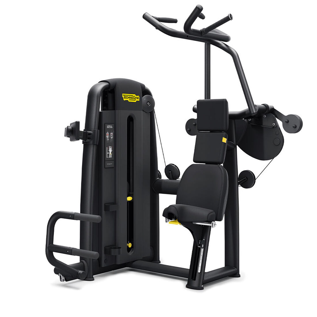 Technogym Selection 900 Vertical Traction - Sort m. std. vægt